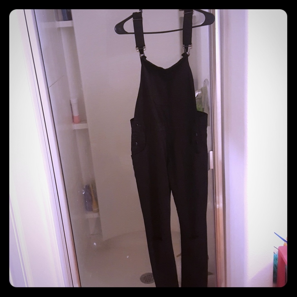 Black over alls